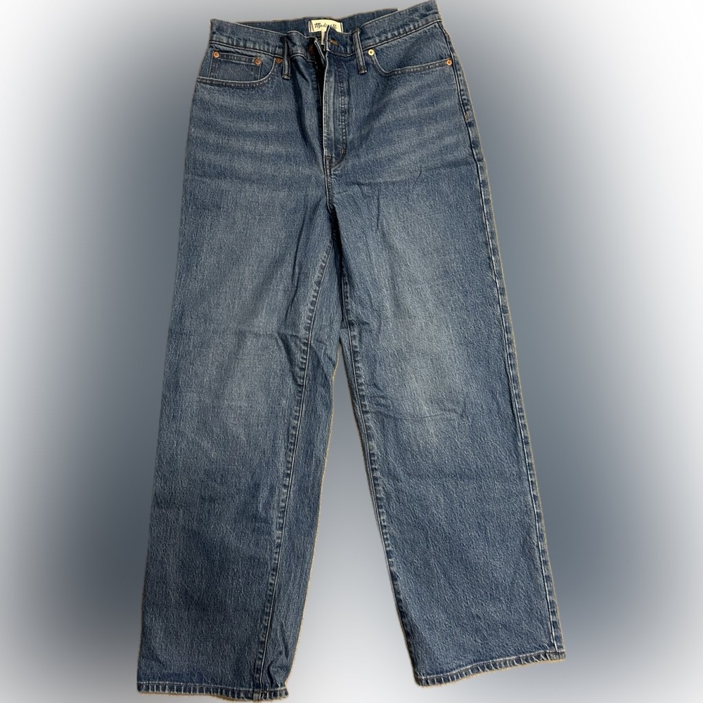 Madewell perfect vintage wide-leg cropped jeans. Size 29 tall